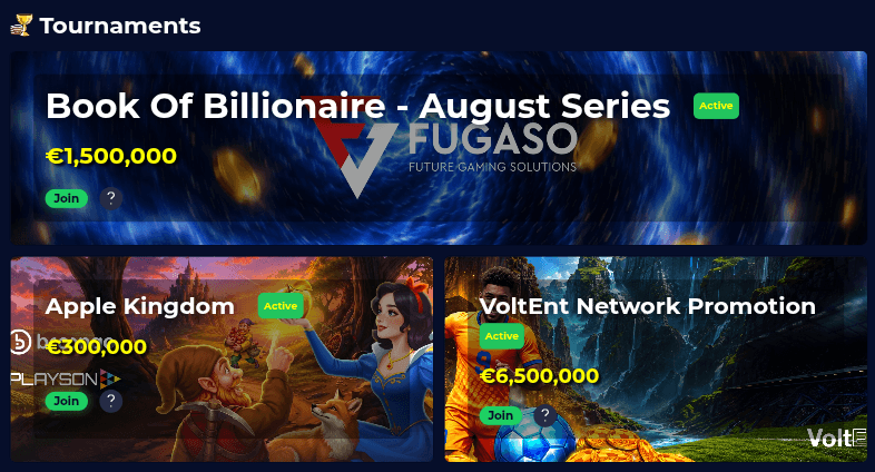 Aztec Paradise Casino Tournaments